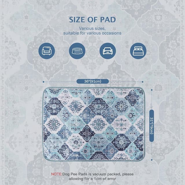Thumbnail 6 de IEUUMLER Washable Dog Pee Pads 2 Pack