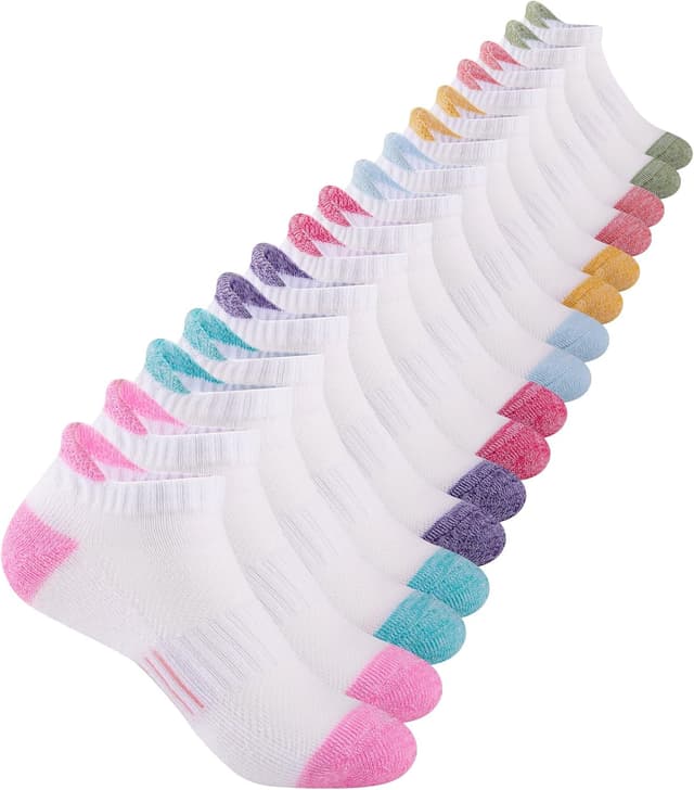 Imagen de Comfoex Girls Socks Ankle Cushioned 8 Pairs en OfertitasTOP