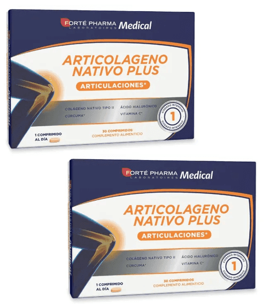 Detalle de Forté Pharma Articolágeno Nativo Plus 2x30 comprimidos