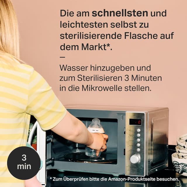 Detalle 2 de Tommee Tippee Advanced Anti-Kolik Starterset mit 150-ml- & 260-ml-Flaschen und Langsamsaugern