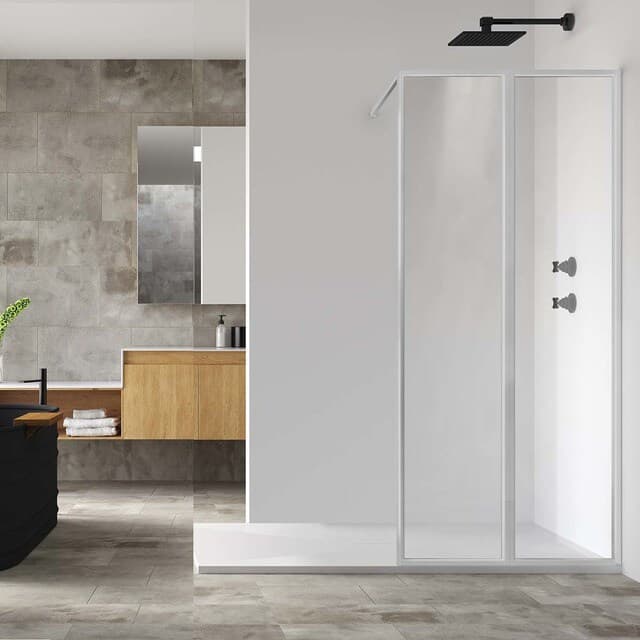 Imagen de Profiltek Nordic FN-2002 mampara 8 mm vidrio transparente en OfertitasTOP