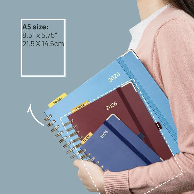 Detalle 2 de POPRUN Agenda 2026 Giornaliera Rosa Chiaro