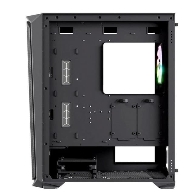 Thumbnail 2 de Nfortec Krater X Carcasa ATX negra, cristal templado 4 ventiladores ARGB 🖥
