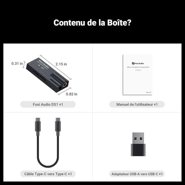 Thumbnail 6 de Fosi Audio DS1 Ampli Casque 240 mW