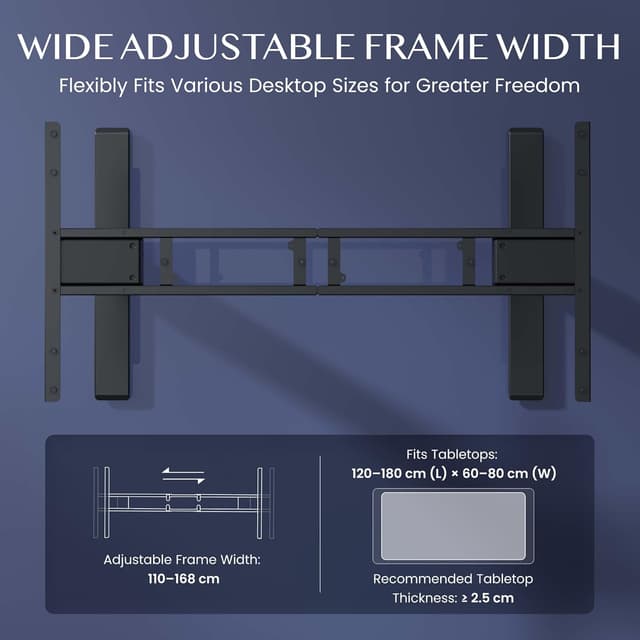 Thumbnail 6 de FLEXISPOT EC5 Plus Bureau assis‑debout 120kg 📋