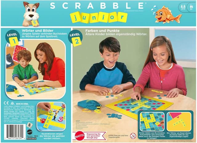Thumbnail 5 de Mattel Y9670 Scrabble Junior für Kinder 2-4 Spieler