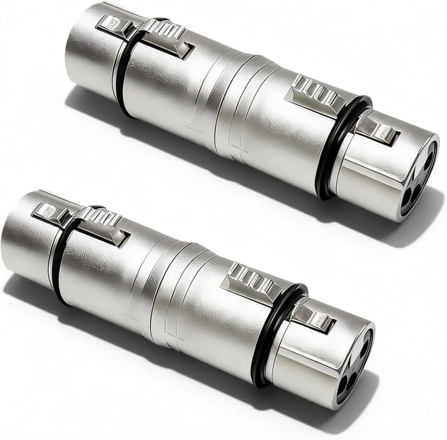 Thumbnail 6 de UIHRLM 2PCS 3-pin XLR female-to-female adapter/coupler (XLR coupler) for microphоne and audio connections