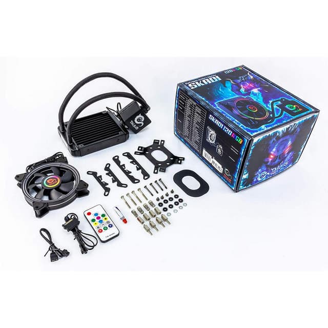Detalle de Talius Skadi-120 RGB Intel-AMD Kit de refrigeración líquida Skadi-120 RGB
