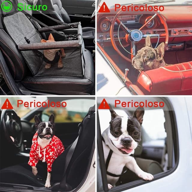 Detalle 2 de Pet Car Booster Seat travel carrier for small pets 🐾