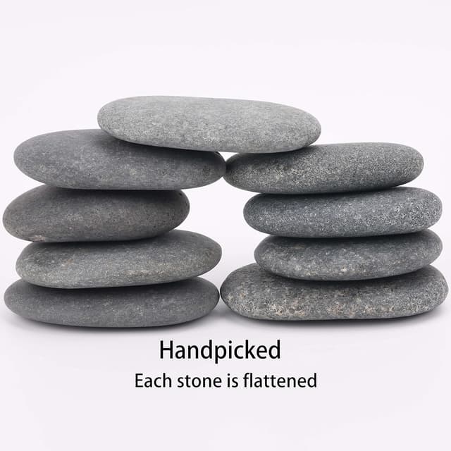 Detalle de Hisredsun Flache Steine zum Bemalen 10 Stück