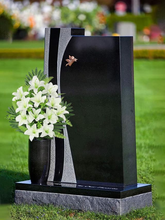 Thumbnail 3 de Oairse 2 Pack White Artificial Lily Bouquets