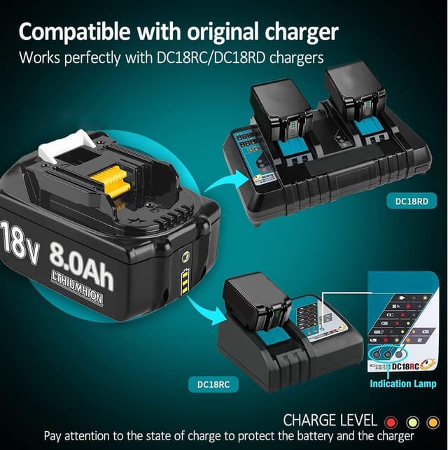 Thumbnail 2 de Hohe Kapazität 18V 8.0Ah Ersatzakku