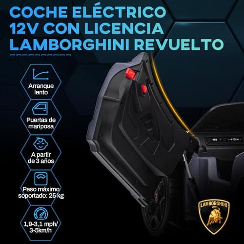 Thumbnail 2 de AIYAPLAY Lamborghini Revuelto Coche Eléctrico Infantil