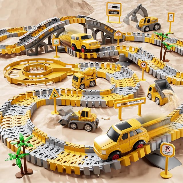 Detalle de iHaHa Construction Race Track Set for Ages 3–6
