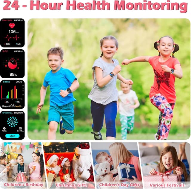 Thumbnail 4 de Orologio Smartwatch Bambini Rosa 1.8\