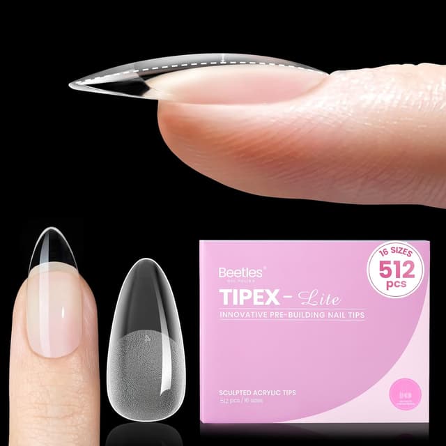 Detalle de Beetles Tipex Lite Apex Nail Tips 512pcs