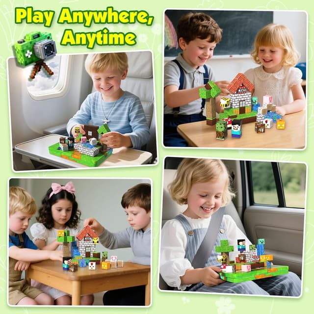 Thumbnail 5 de Magnetic Blocks 60PCS travel magnetic tiles