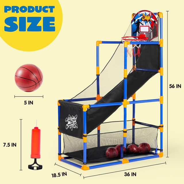 Thumbnail 6 de JOYIN Arcade Basketball Set 4 Balls for Kids