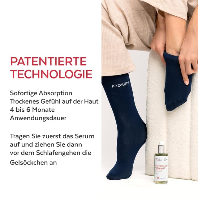 Detalle 1 de PODERM Hautrisse und Hornhaut 8H Nachtpflege