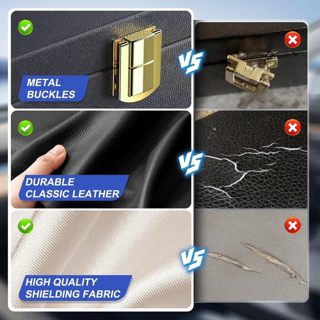 Detalle de lanpard Extra Large Faraday Box for Car Keys (8.6 x 5.1 x 4.1 inches) – keyless signal blocking key protector