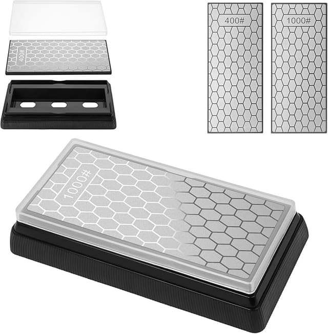 Detalle de Aolso Piedra Afilar Diamante Doble Cara 400/1000 🔪