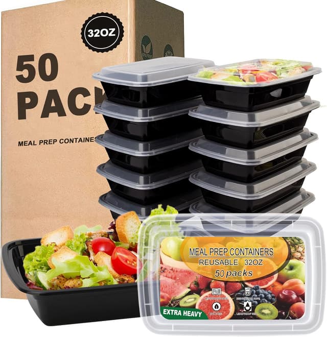 Imagen de Ezalia 32oz Meal Prep Containers 50 Pack ๐ฑ en OfertitasTOP