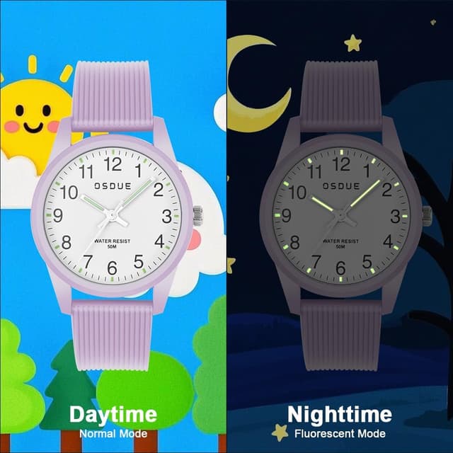 Thumbnail 5 de OSDUE Montre Enfant 50 M étanche