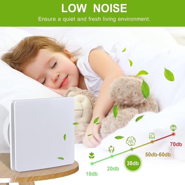 Thumbnail 4 de FanGoFast Badlüfter 150mm leiser Ventilator