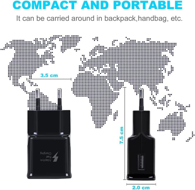 Detalle de Chargeur USB 15 W 3 pièces Type C