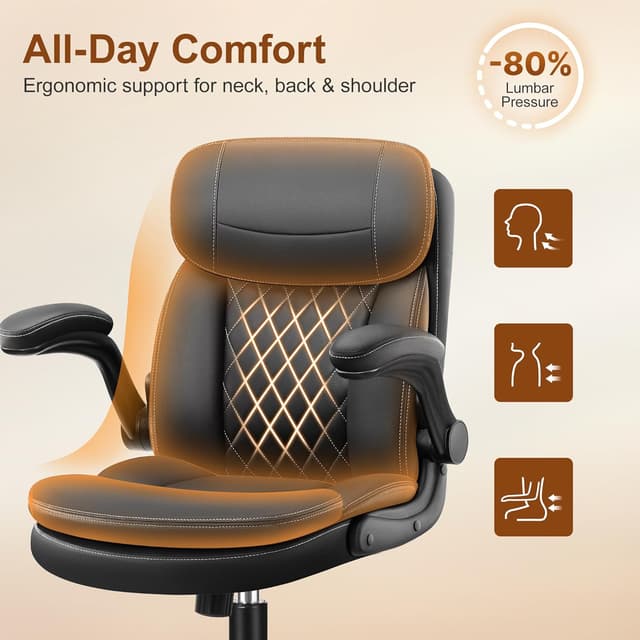 Thumbnail 4 de Heroset Leather Office Chair with Neckrest Pro