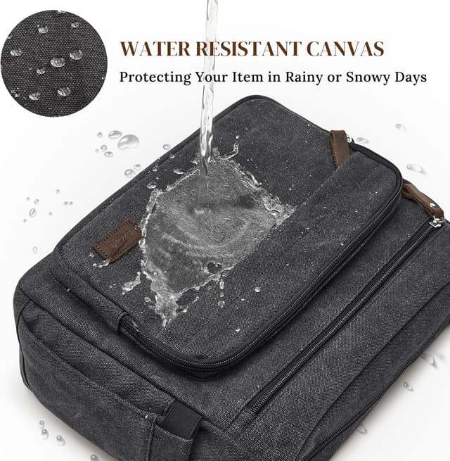 Detalle de S-ZONE messenger bag for men with crossbody strap and 13.3-inch laptop sleeve