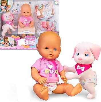 Detalle de Nenuco & Petuco: Muñeco y Cachorro para Cuidar
