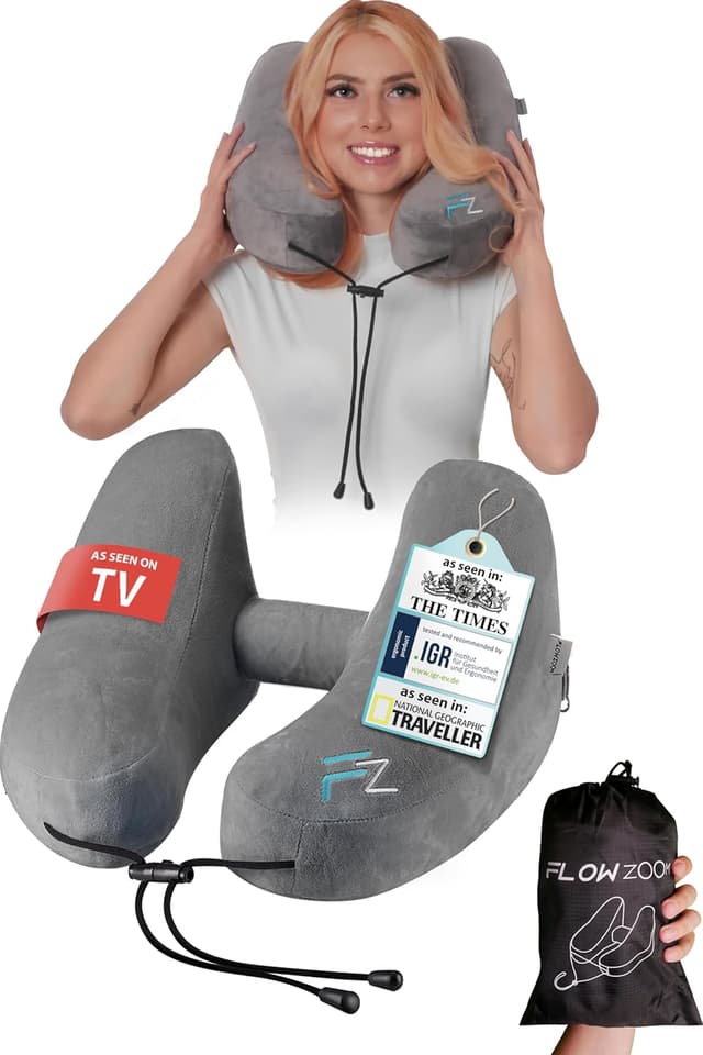 Detalle de FLOWZOOM Air neck support travel pillow