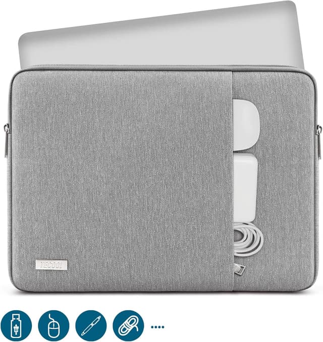 Detalle de TECOOL 13,3 Zoll Laptop-Tasche wasserdicht für MacBook Air 13/13,6 & Pro 13