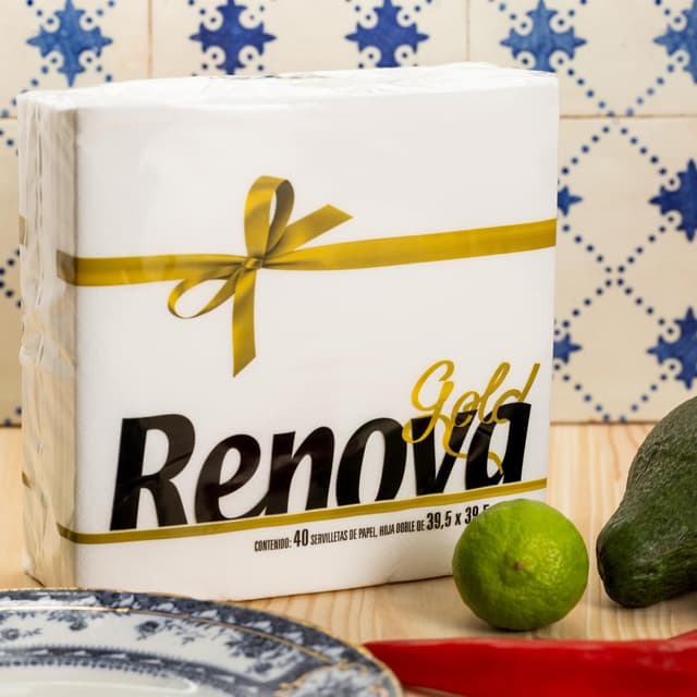 Thumbnail 2 de Renova Gold Servilletas Premium Grande 🧻, 40 unidades