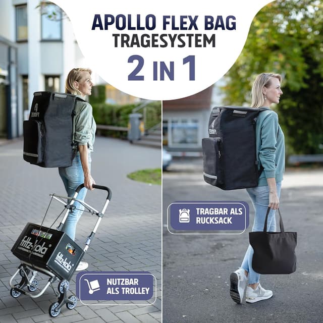 Detalle 2 de Zeusify Einkaufstrolley XXL 50 l Kühlfach