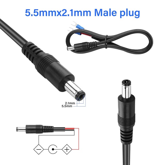 Detalle 2 de DC 5.5mm to U terminal cable 0.8M