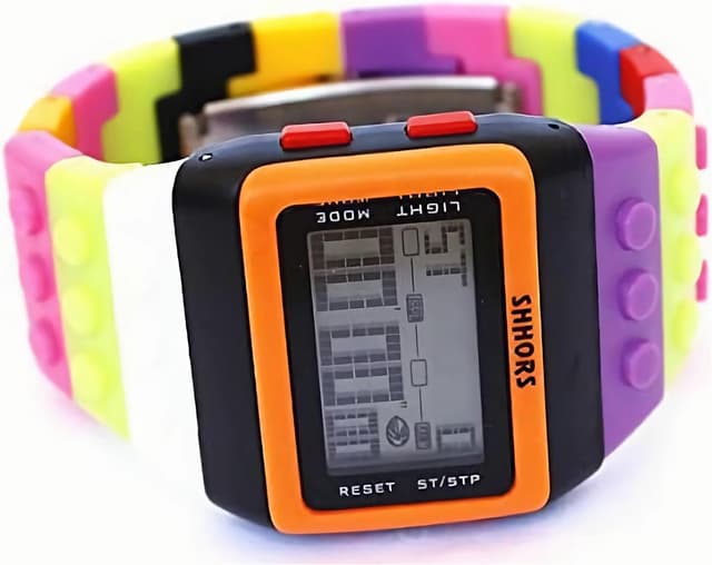 Detalle 2 de FENKOO Neutral Arco Iris Reloj de Pulsera Digital Negro