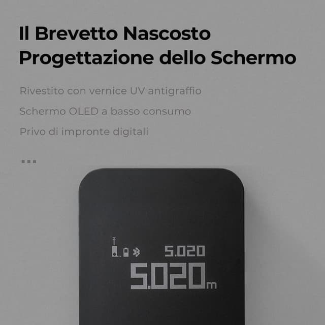 Thumbnail 6 de HOTO Metro Laser tascabile da 30 m con precisione ±2 mm, ricarica Type-C e display OLED