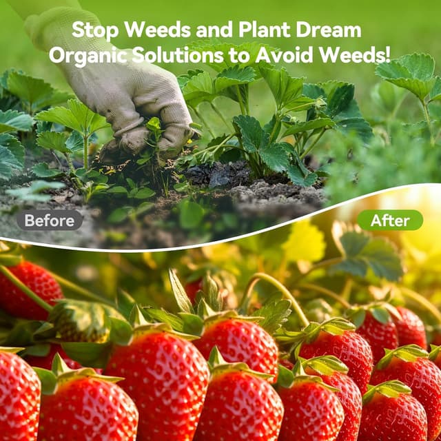 Detalle de iropro 3m x 10m Heavy Duty Weed Control Membrane (Black Woven Ground Cover)