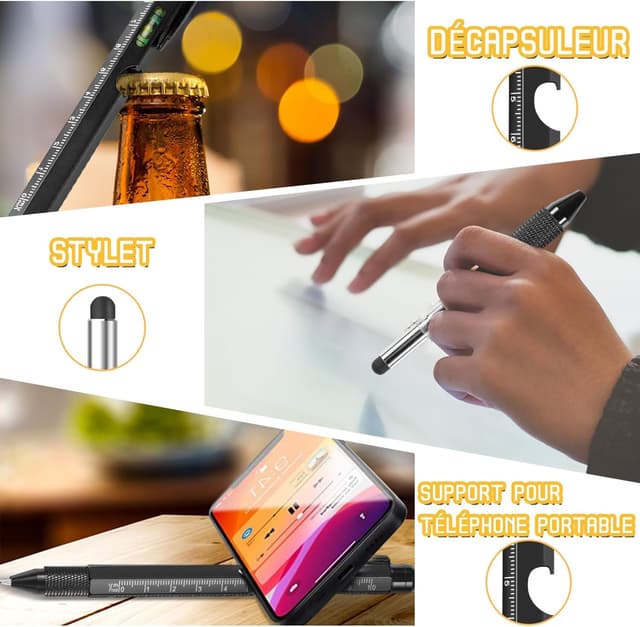 Thumbnail 5 de Maqhpu Stylo multifonction 9 en 1