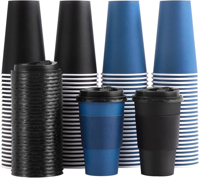 Imagen de SIUQ 100-Pack 16 oz Disposable Coffee Cups ⚡ en OfertitasTOP