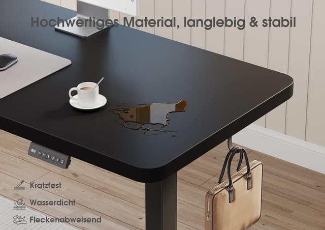 Thumbnail 6 de Devoko elektrisch höhenverstellbarer L-Schreibtisch (L-Form) für Eckarbeitsplätze