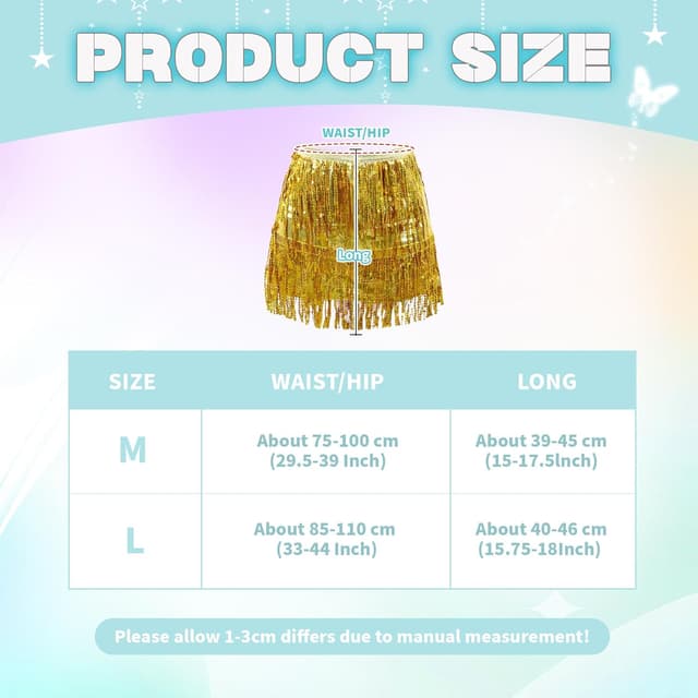 Detalle 2 de Sequin tassel fringe skirt for belly dance