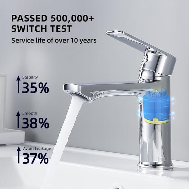 Thumbnail 3 de BELZ Basin Mixer Tap High Arc Chrome