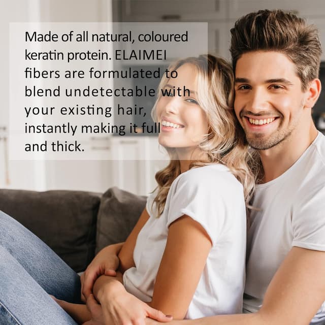 Thumbnail 6 de Fibre per capelli nere (100 g) per correttore della caduta: effetto pieno istantaneo