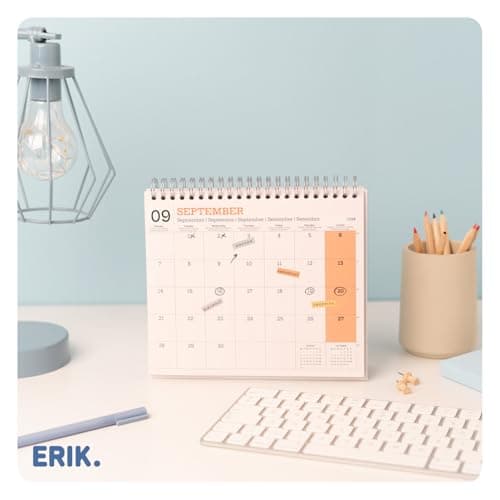 Thumbnail 6 de Grupo Erik Calendario sobremesa 2026 Flores 19,5×16,5 cm 🗓