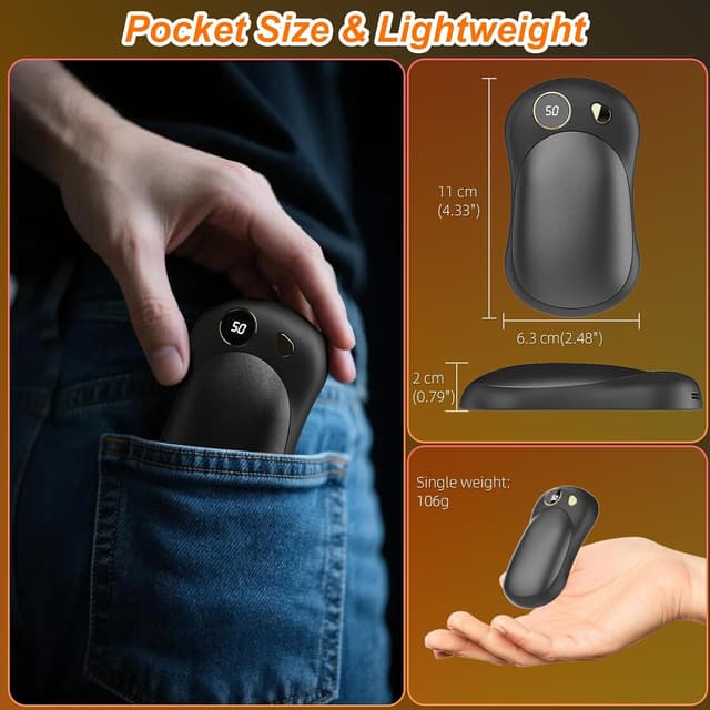 Thumbnail 6 de UODIR Hand Warmer 2-Pack 10000mAh