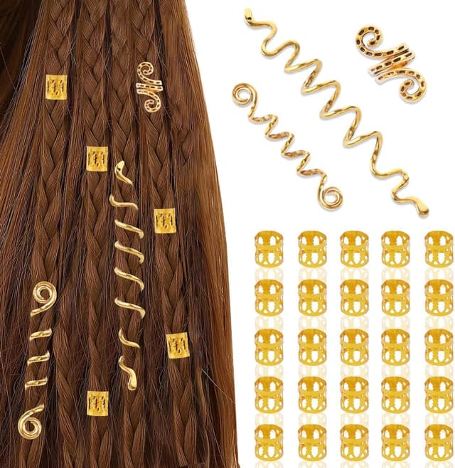 Imagen de ACWOO Dreadlock Perline Clip a Spirale 53 pezzi en OfertitasTOP