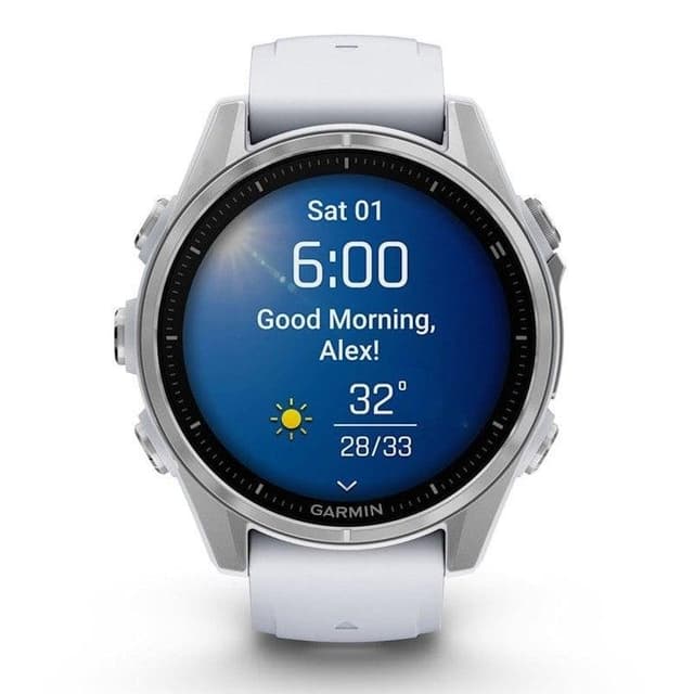 Detalle 2 de Garmin Fenix 8 AMOLED 43 mm reloj smartwatch plateado